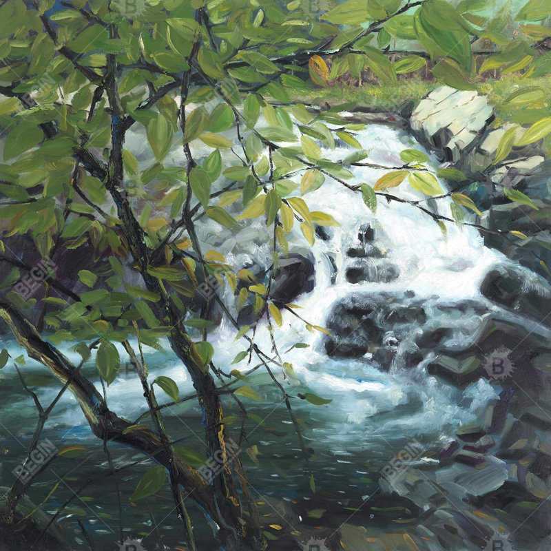 «Peaceful Fall» sur toile