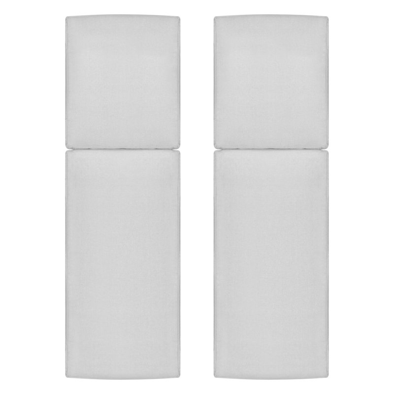  Special Size Covers Only, 2Pcs Outdoor Olefin Chaise Lounge Cushion Cover, Light Gray