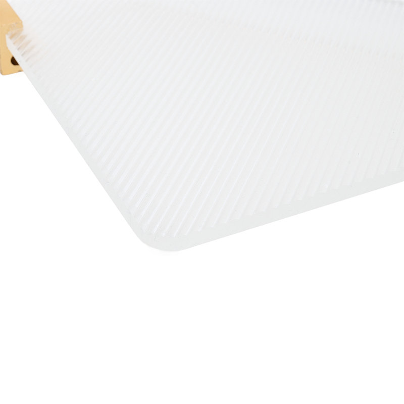 Crellin Triangle Metal Corner Shelf, Gold