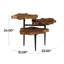 Table d'appoint en bois de teck Loucks