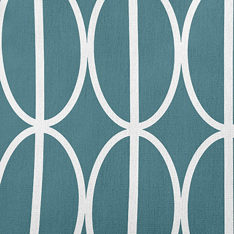 Palm Beach Geometric Reversible Throw Pillow, Mineral Blue Geometric