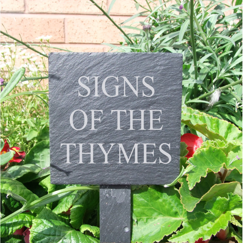 Taft Stone Plants & Flowers Garden Sign
