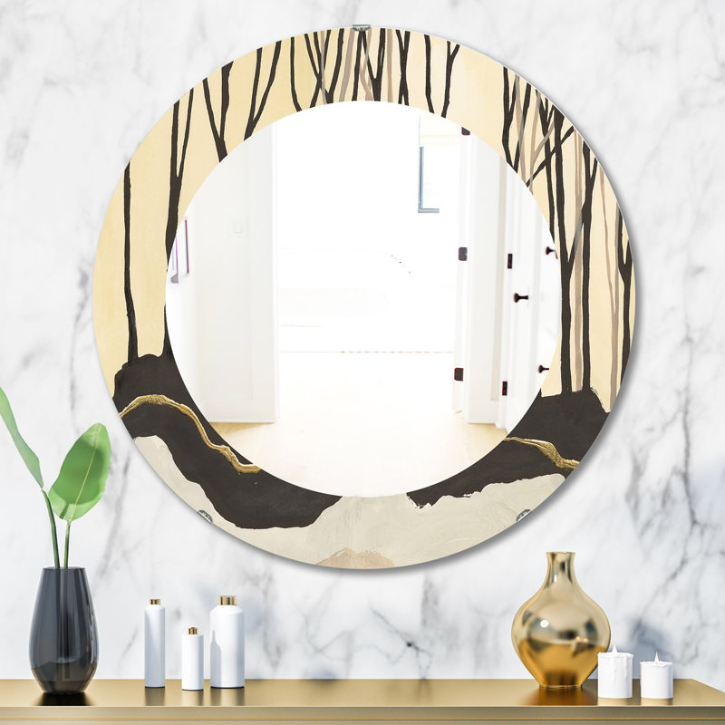 Miroir géométrique, H 31,5 po x l po