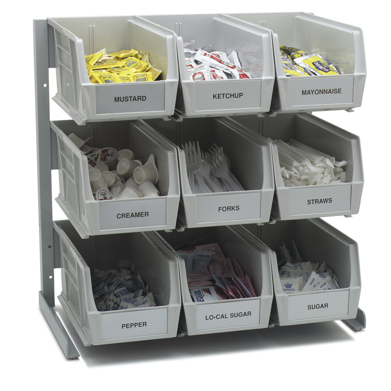 Étagère de rangement pour tablettes 18" à trois tablettes carlisle food service products container