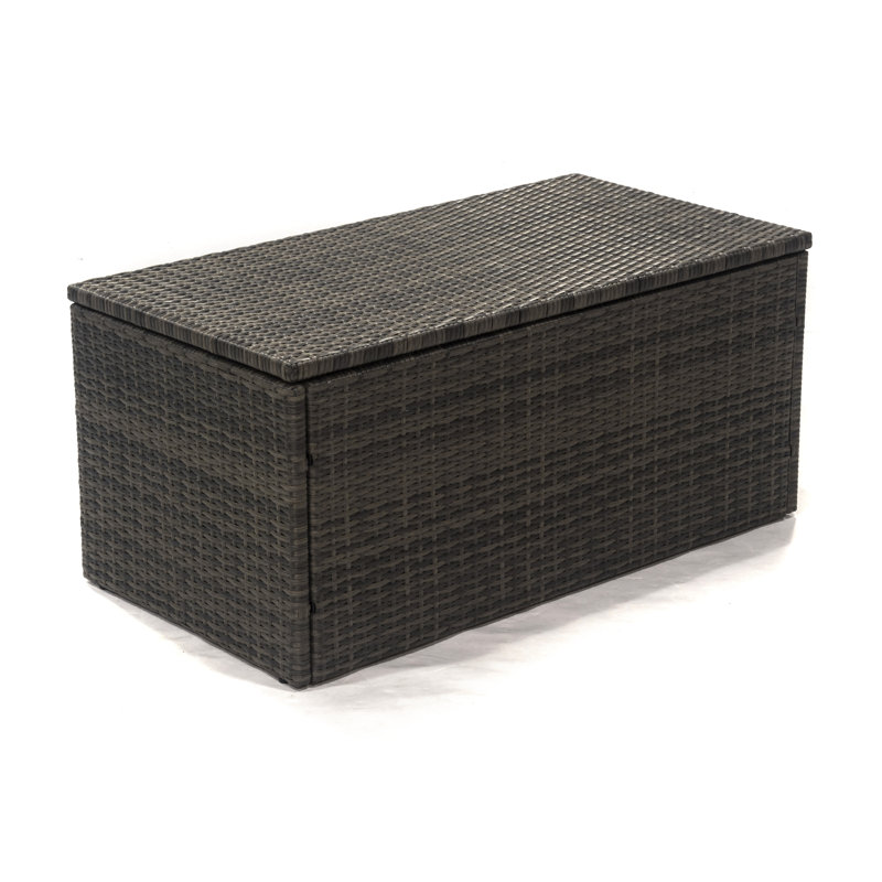 Jackson 38" Brown Wicker Deck Storage Box