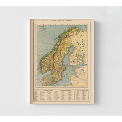 Europe Norvège Suède - Reynold 1921, très grande carte de l'Europe, impression de carte norvégienne, art mural suédois, impression de bibliothèque d'école européenne