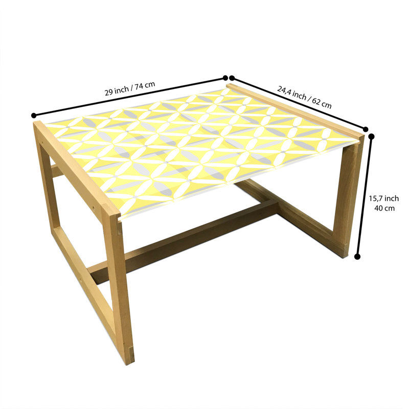 Jahncke Sled Coffee Table, 40cm H x 74cm W x 62cm D