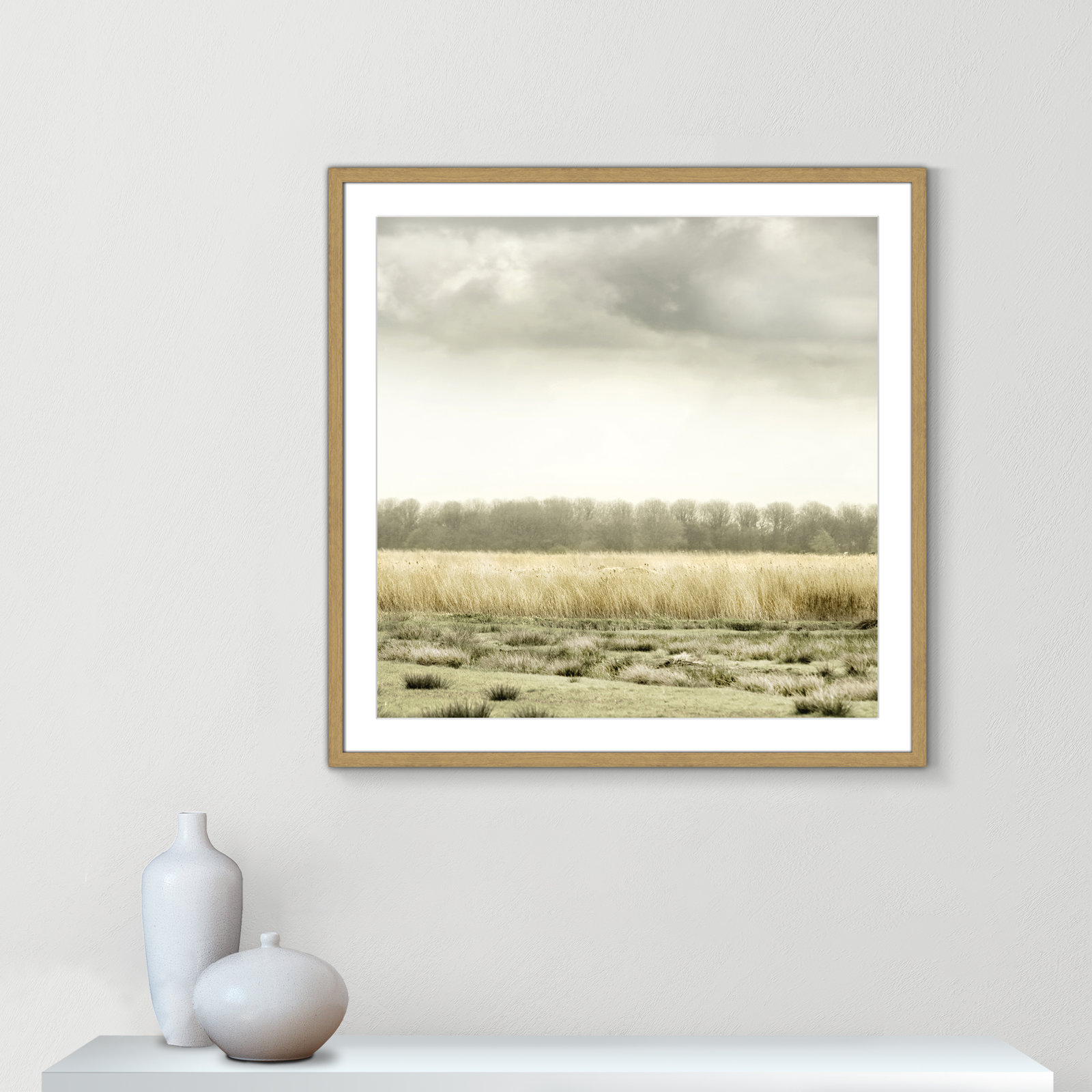 Henri "Meadowland" Print by Danita Delimont, 32" H x 32" W, Natural Wood Grain