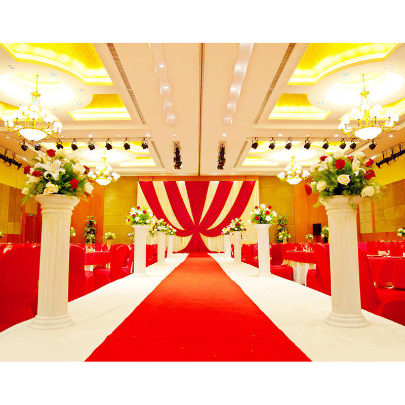 Tapis de couloir de fête de mariage, Rouge, H 0,1 po x l 480 po x P 39,6 po