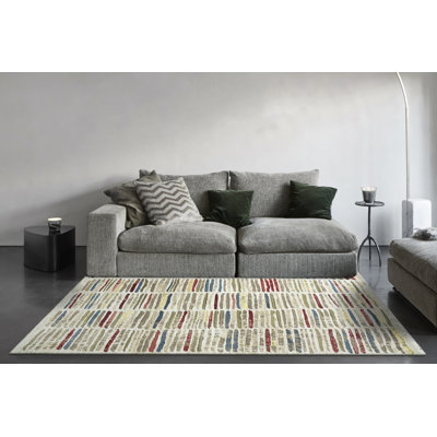 Tapis vert / beige Jayceion