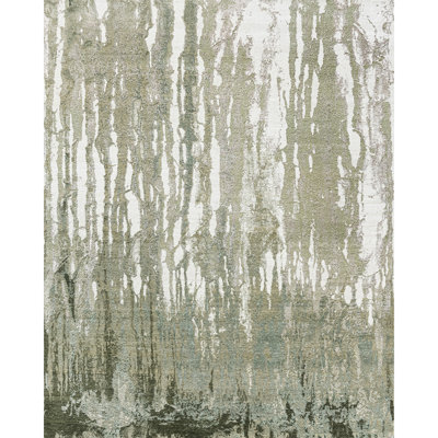 Tapis rectangulaire noué à la main