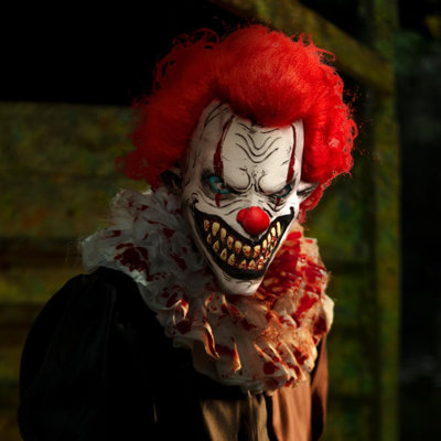 Joyeux Halloween masque de clown effrayant, masque d'horreur zombie effrayant
