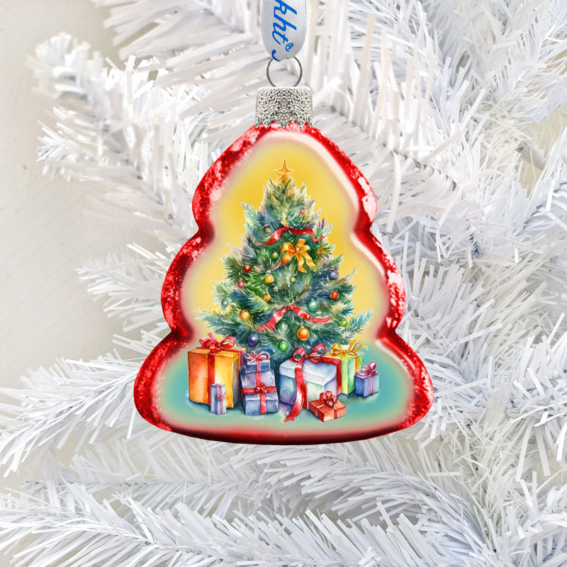 4'' Glass Hanging Figurine Ornament