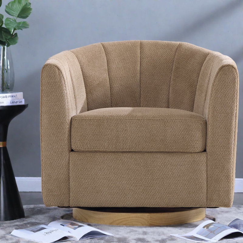 Chaises d'appoint pivotantes avec rangement, siège de maison moderne en bois de chenille