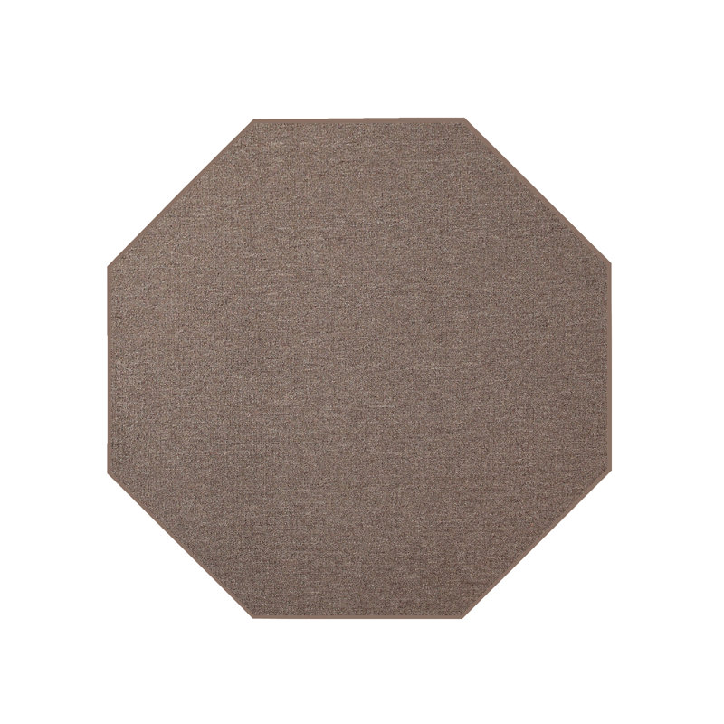 Tapis intérieur / extérieur brun Dorinda, Octogone 2 pi