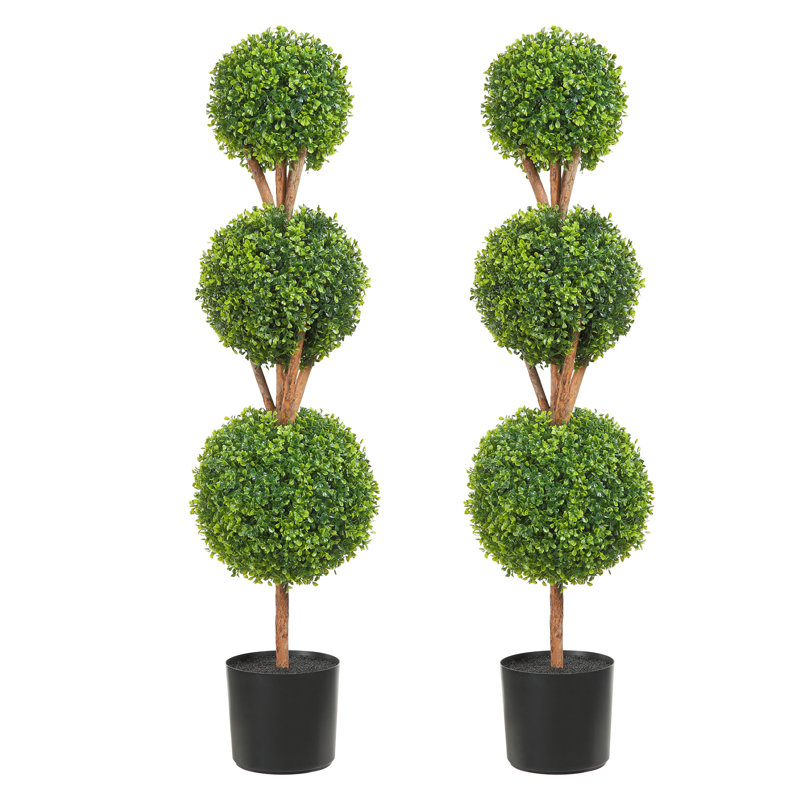 48" Artificial Boxwood Topiary in Pot