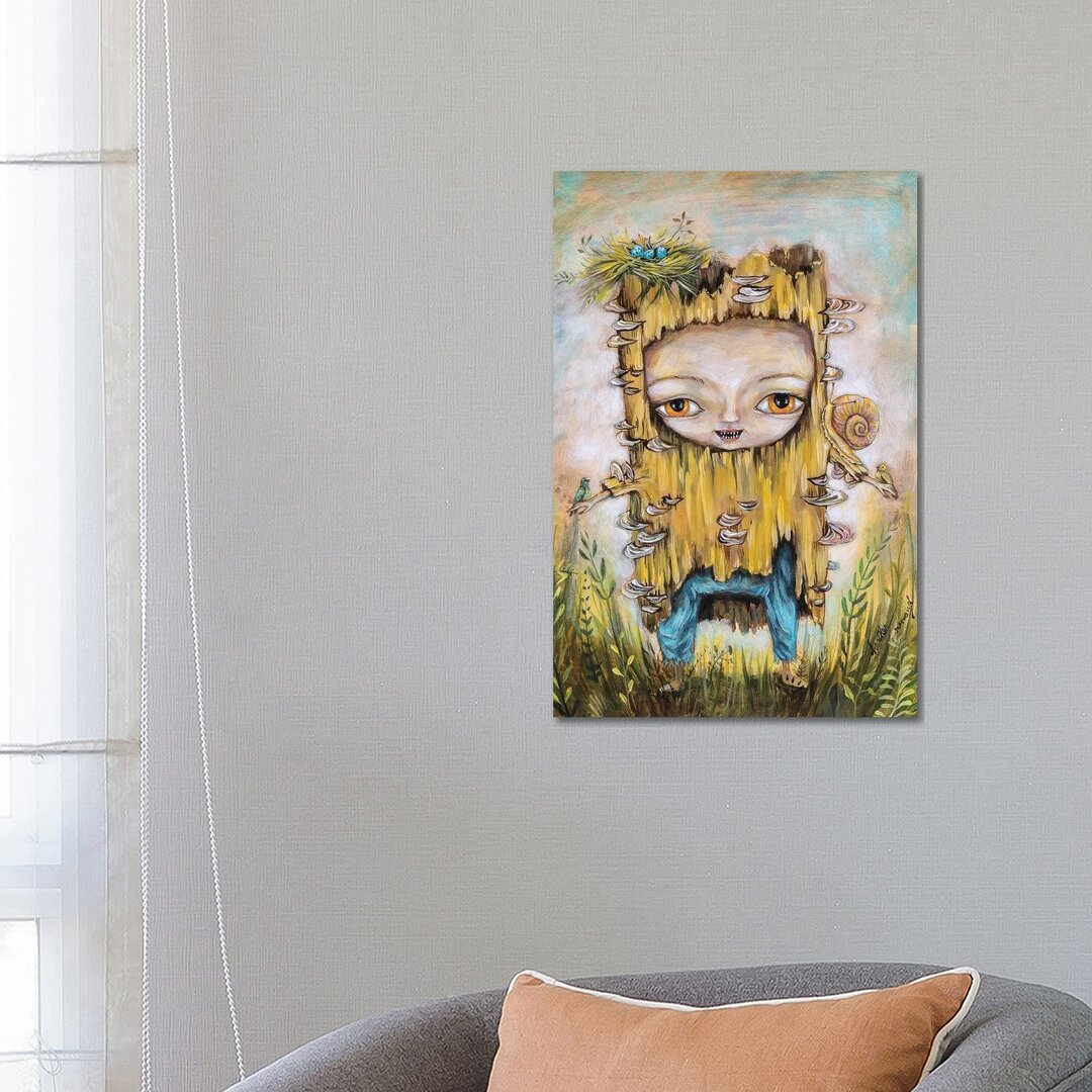 Log Baby von Heather Renaux - Galerie-verpackte Leinwand Giclée