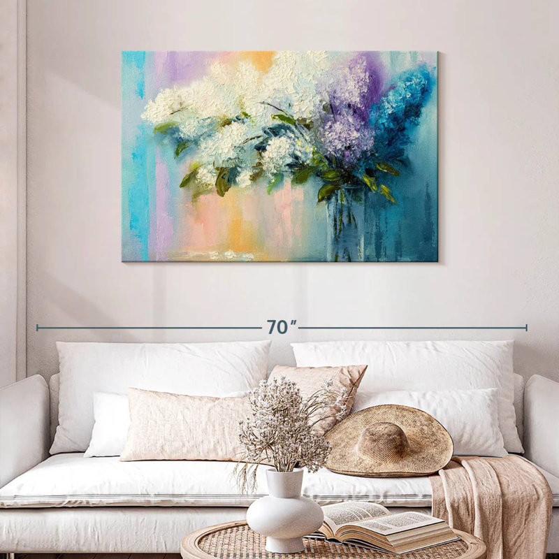 Harnek Lilacs, 30" H x 45" W