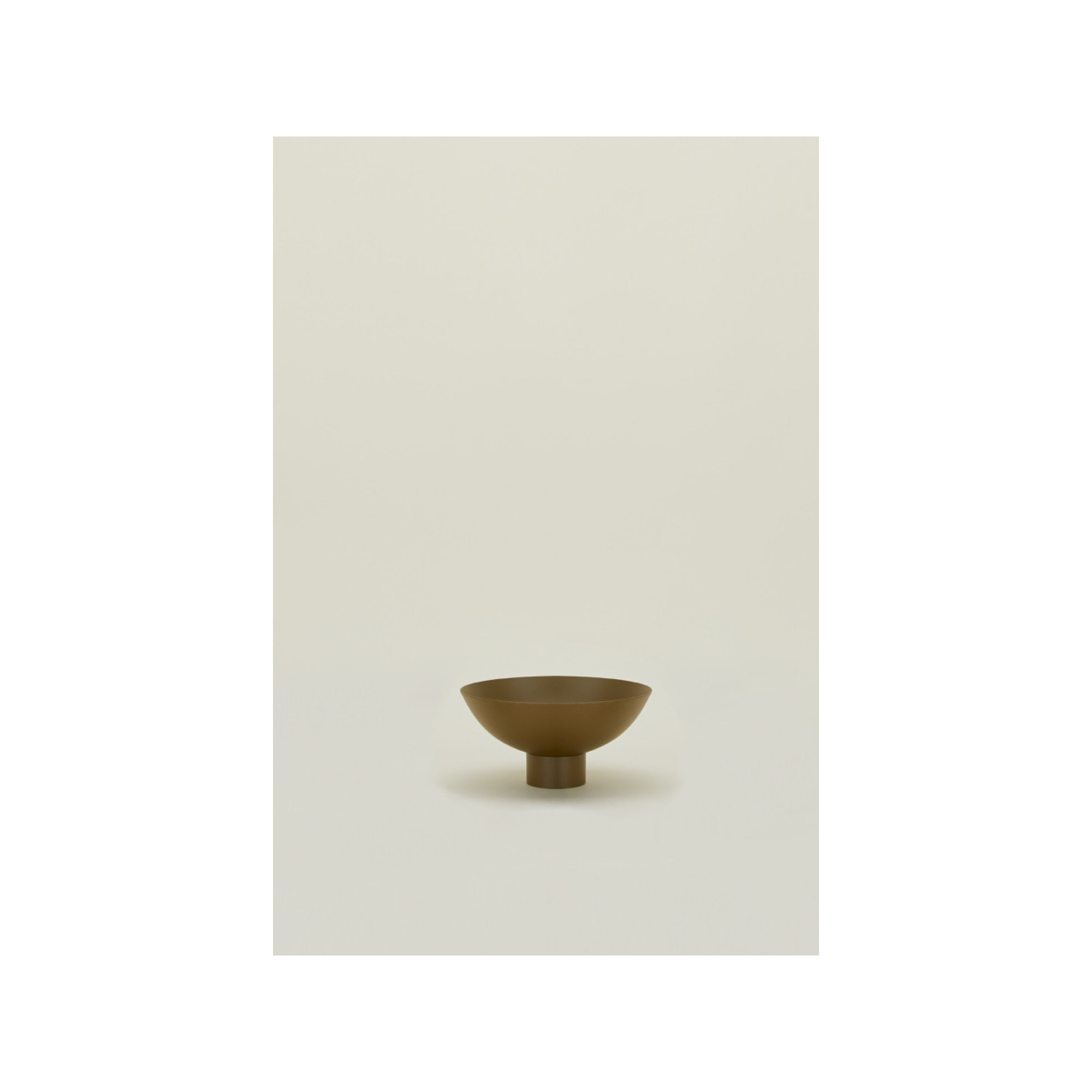 Essential Footed Bowl - Large, 4" H x 8" W, Olive