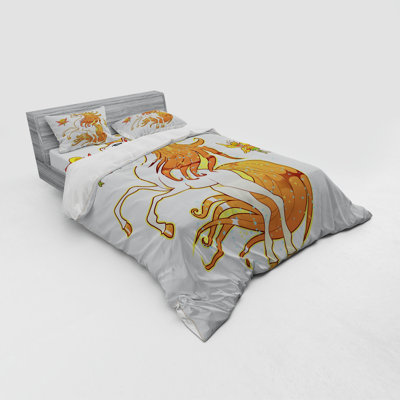 Ensemble de housse de couette licorne