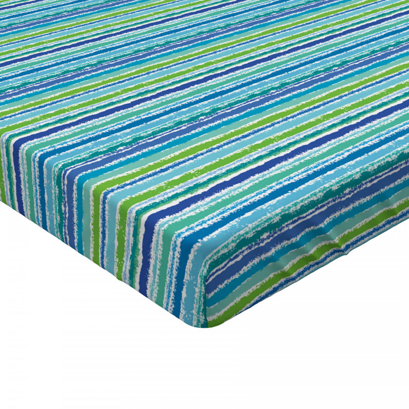 Microfiber Striped Fitted Sheet, Twin Fitted Sheet