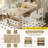 Buffet with Hutch and Foldable Dining Table, Multifunctional Cupboard for Small Spaces