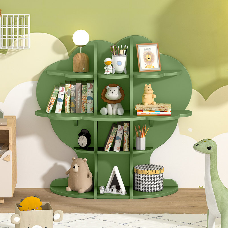 96.5cm H x 96.5cm W Bookcase, Green