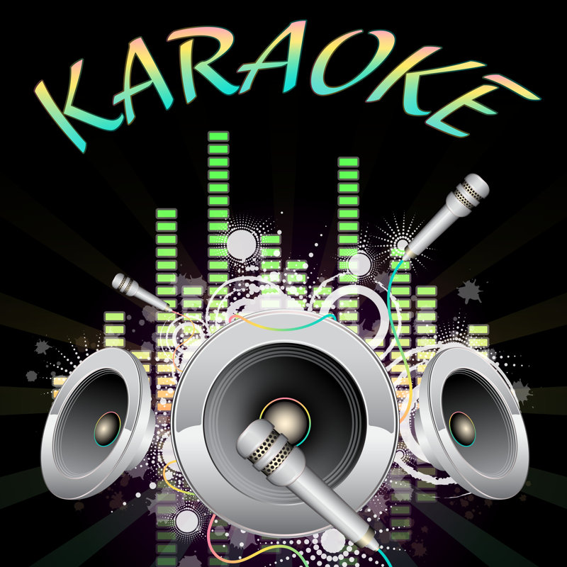 Background Music, Karaoke - Wrapped Canvas Print, 30cm H x 30cm W