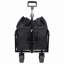 Chariot utilitaire extensible à deux couches avec de larges roues et une capacité de 220 lb pour le camping, le magasinage et le jardinage-125364564