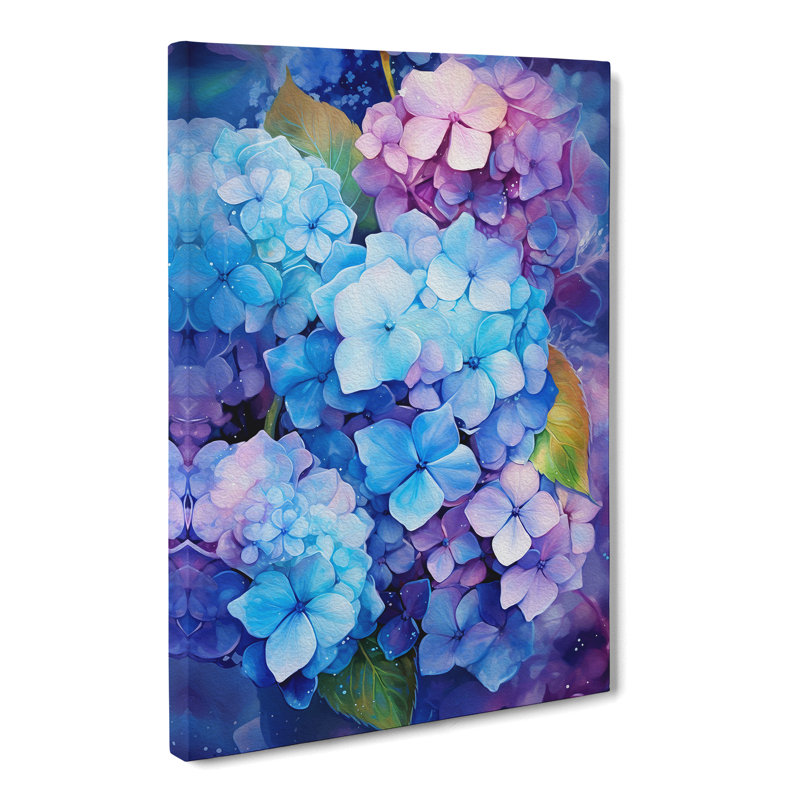 Hydrangea Futurism - No Frame Print, 76cm H x 50cm W x 3cm D
