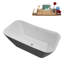 Baignoire autoportante 59 "avec drain interne Streamline-112235332