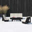 Lucca 4-Piece Outdoor Seating Group with Swivel Chairs and Sunbrella Cushions