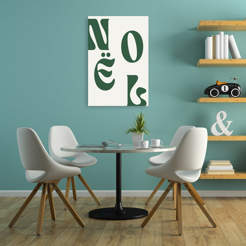 Noelno03 Elegant Minimalist Modern Winter Architecture Wall Art Print 1 Piece Wrapped Canvas Wall Art, 91.44cm H x 60.96cm W