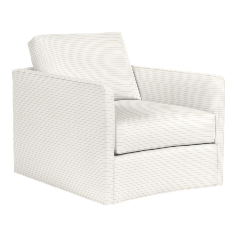 Wynne Swivel Chair, Perigold Birchbox Natural