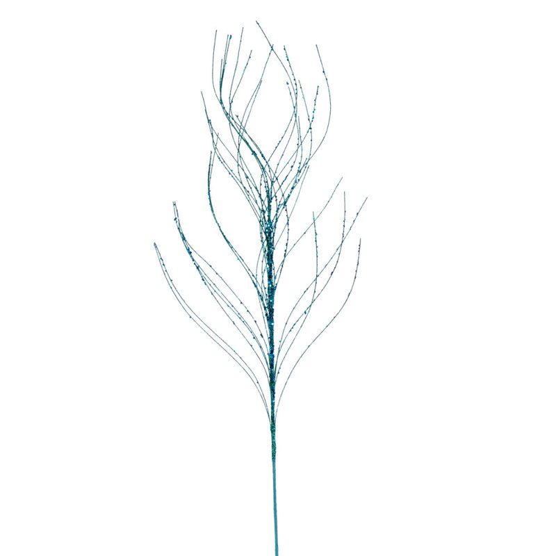 Vaporisateur 37 po Wigy Twig Glitter, 6 par sac., Bleu sarcelle