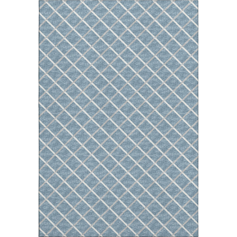 Premium Machine Washable Vaseem AMF140 Sky Rug, Rectangle 10' x 14'