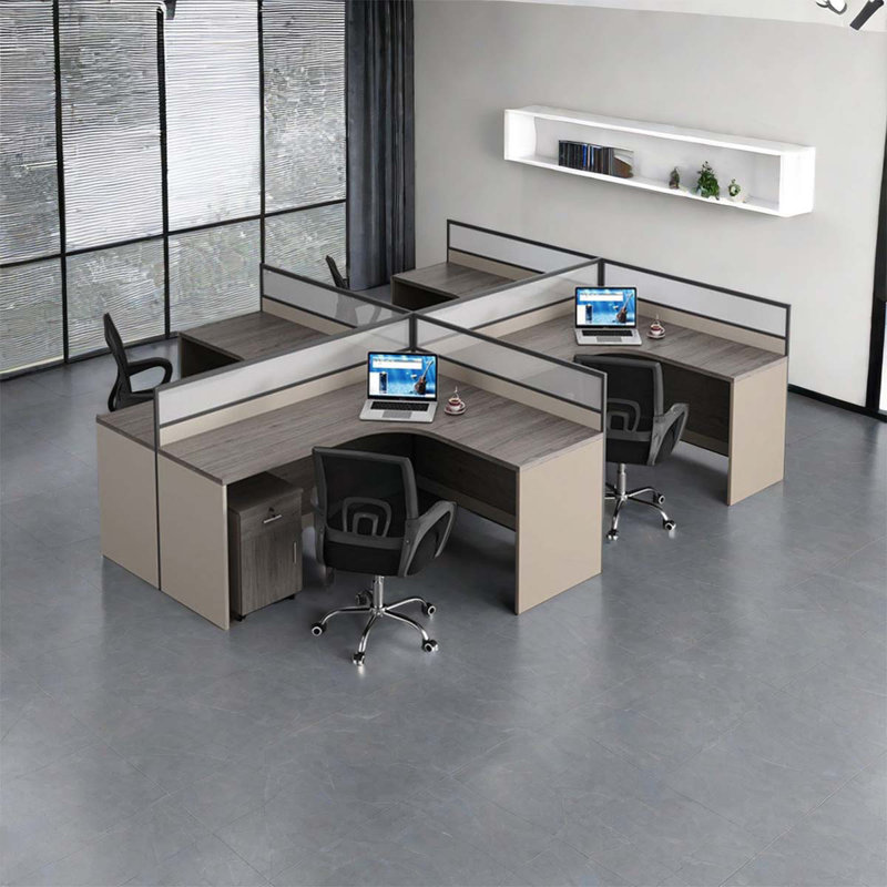 Executive desk Multiple desk Partition Desk, 43.3" H x 110.24" W x 94.49" D