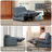 4-Piece Modular Linen Power Reclining Sectional Sofa With Zero-Gravity-1766082929