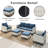 Naresa - Person Patio Conversation Set with Cushions-1150708440-1150708417