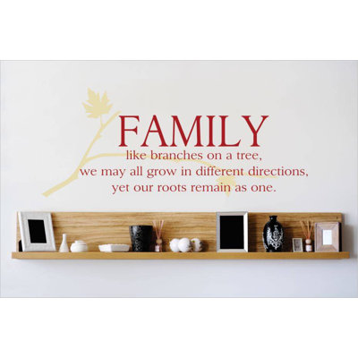 Décalcomanie murale « family like branches on a tree »