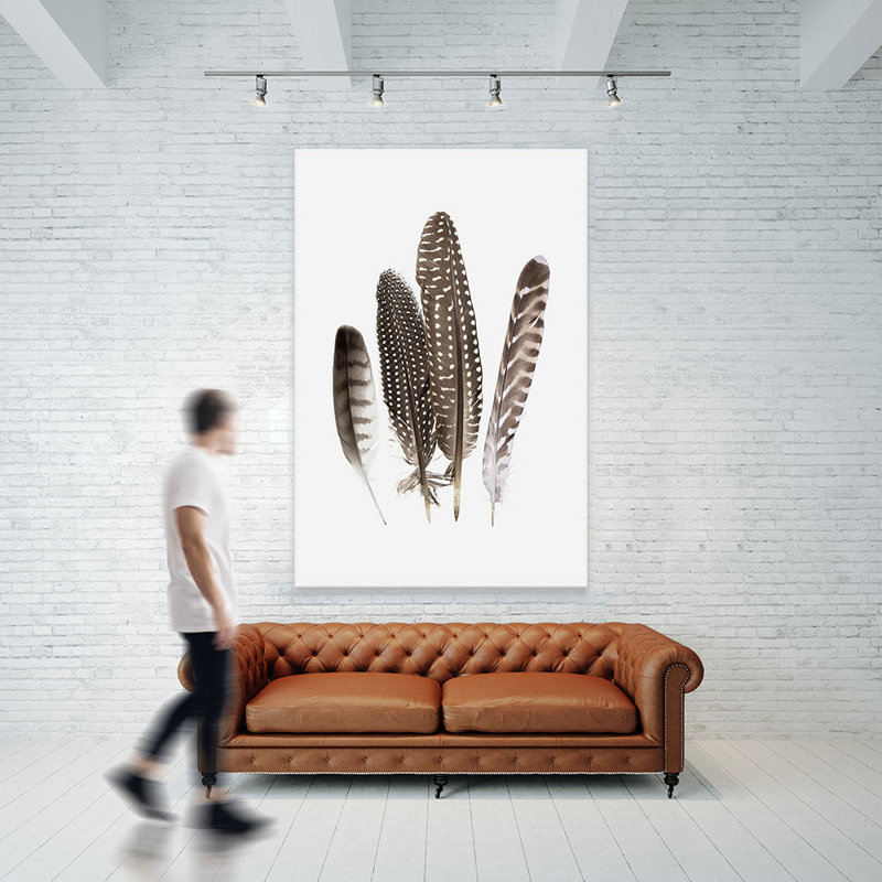 Reproduction d’art sur toile, "Feathers II-sans cadre"