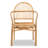 Charnessa Rattan Arm Chair in Brown