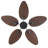 50" 5-Tropical Palm Leaf  outdoor Ceiling Fans With Remote And not Lights-1696442010