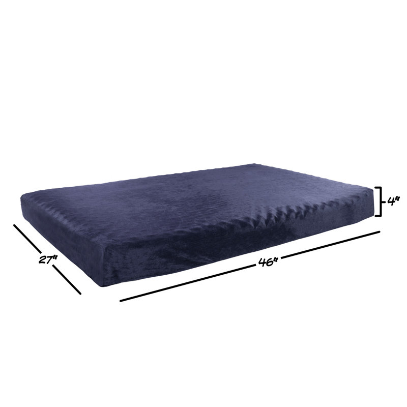 Gray Large Orthopedic Memory Foam Dog Bed Mat