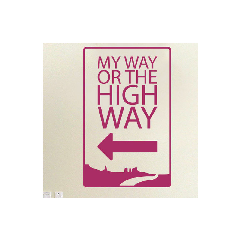 Non-Wall Damaging Wall Decal, Medium, Violet