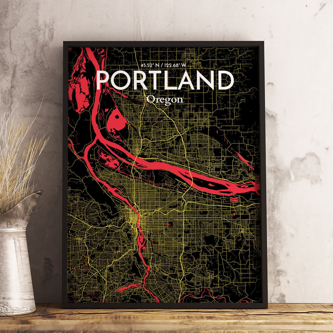 Poster Portland City Map