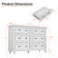 Commode double 6 tiroirs 47,2 po Amarilys-335585535