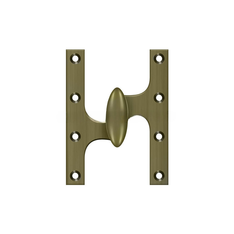 Hinge, Antique Brass, Left Hand