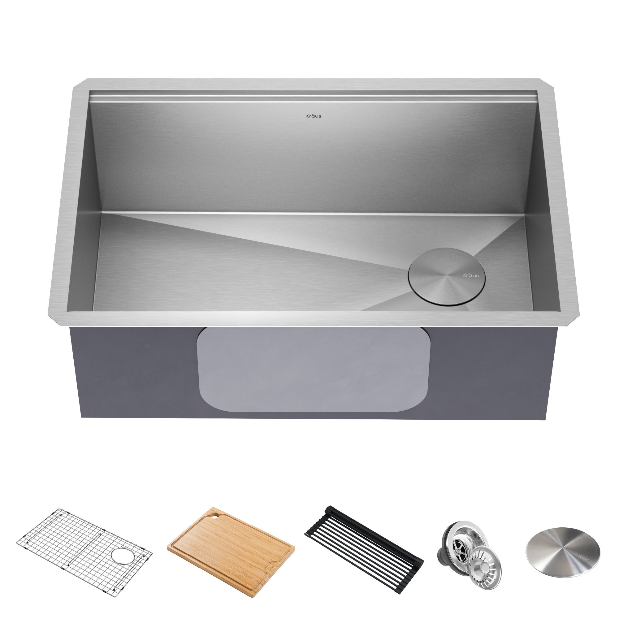 KRAUS Kore™ 28" L Undermount Workstation 16 Gauge Stainless Steel Single  Bowl Kitchen Sink with Accessories  Reviews Wayfair