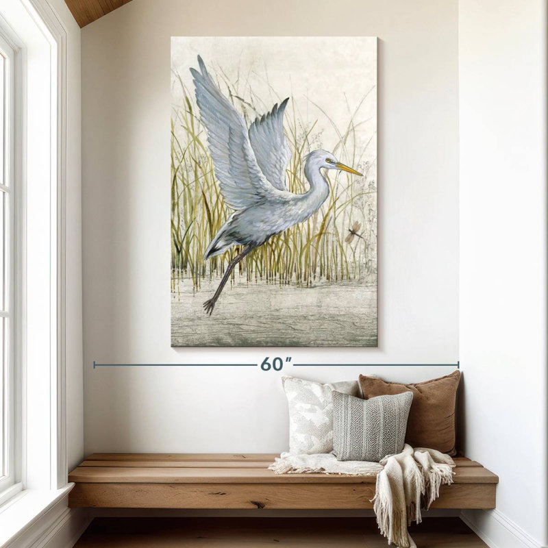 Brampt Heron Sanctuary I, 51" H x 34" W